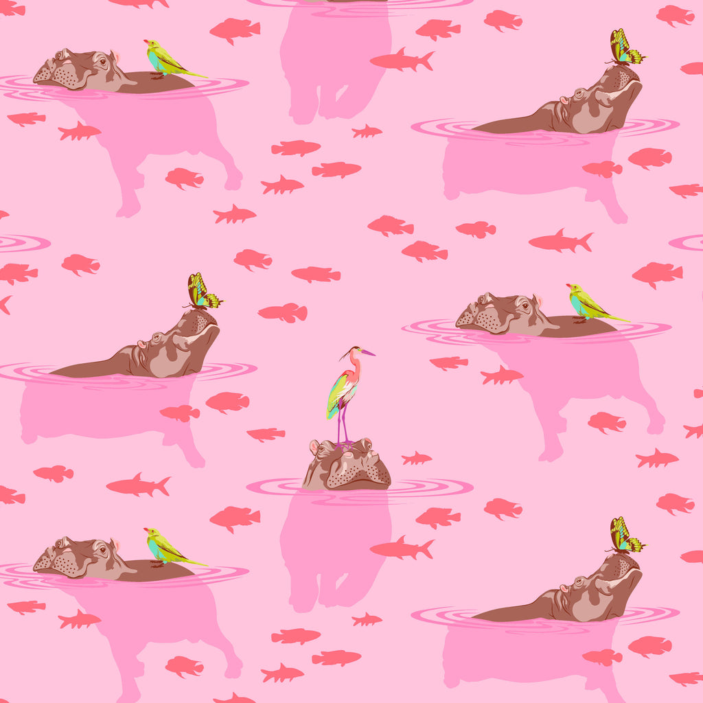 Everglow My Hippos Don't Lie NOVA PWTP.204.Priced per 25cm TULA PINK