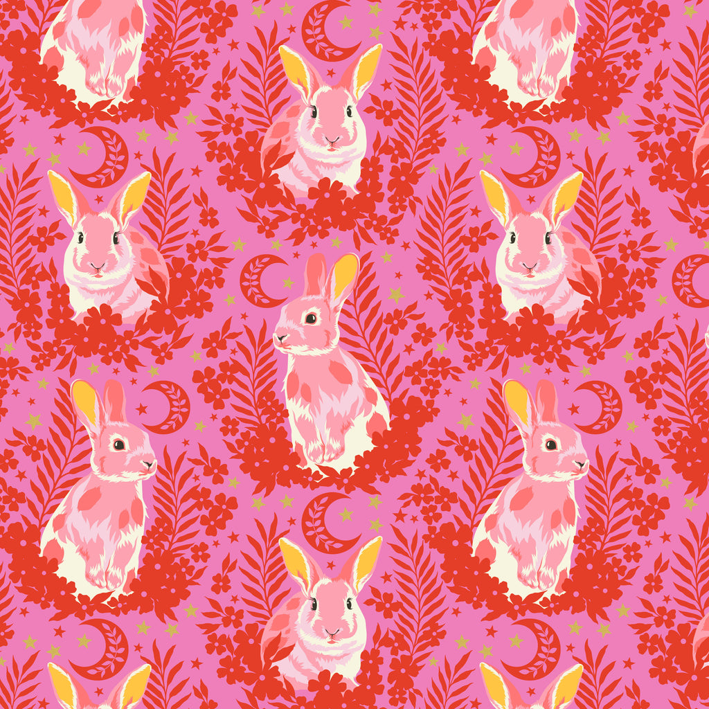 BESTIES Hop to it BLOSSOM (Metallic) PWTP215.Priced per 25cm