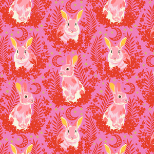 BESTIES Hop to it BLOSSOM (Metallic) PWTP215.Priced per 25cm