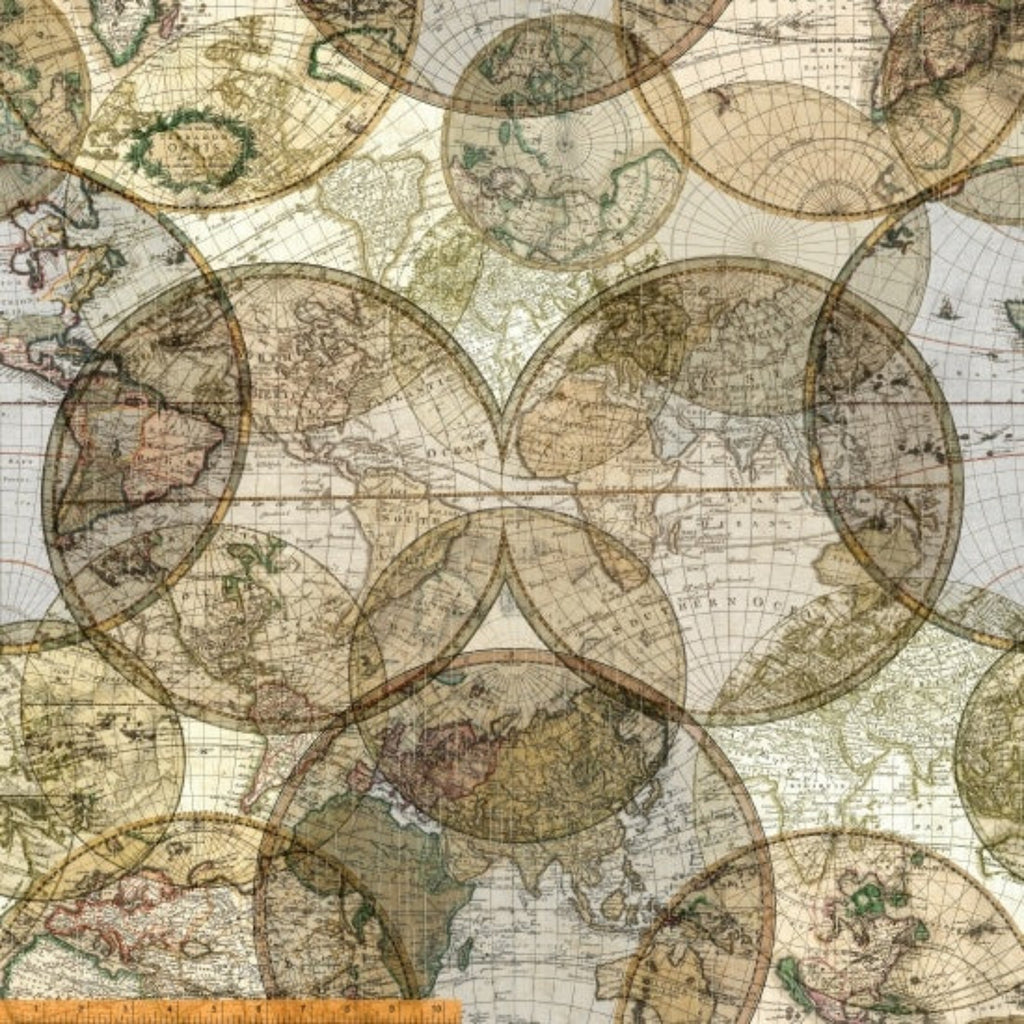 **REMNANT Seven Seas World Globe 51386D WIDEBACK 108" / 270 cms. 2 METRES