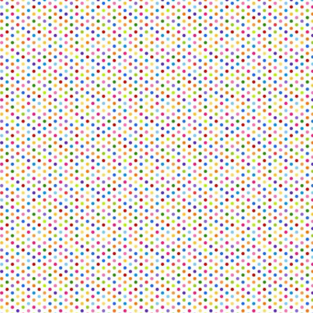 Northcott Color Play 24912 10 White Small Multi Size Dots .Priced per 25cm.