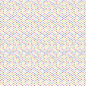 Northcott Color Play 24912 10 White Small Multi Size Dots .Priced per 25cm.