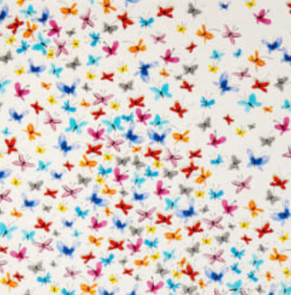 Kaleidoscope Butterflies in Ivory by Whistler Studio 50987 1.Priced per 25cm..