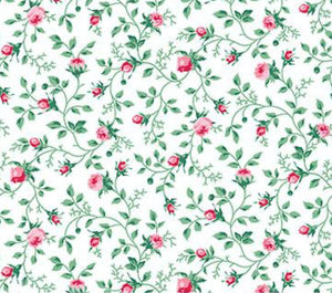 Julia's Garden By Deborah Edwards Tiny White Floral 21614-10.Priced per 25cm.