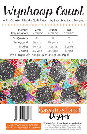 Wynkoop Court Quilt Pattern: Paper Pattern
