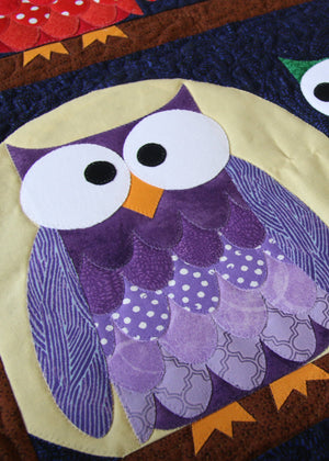 Hootsville Row Quilt Pattern: Paper Pattern