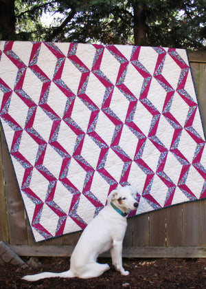 Quadrant Court Quilt Pattern: Paper Pattern