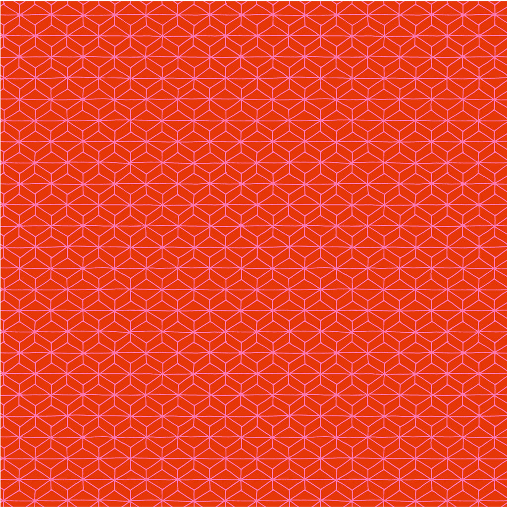 Windham Foundation 2 Cotton Conundrum 54643-21 Red.Priced per 25 Cm.