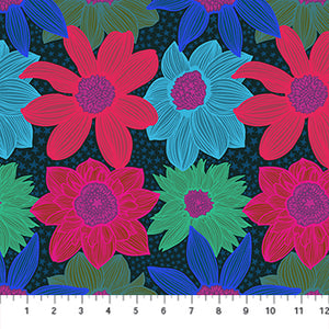 Jumpstart Stars and Stripes NAVY AMT132-49L by Anna Maria Priced per 25 Cm.