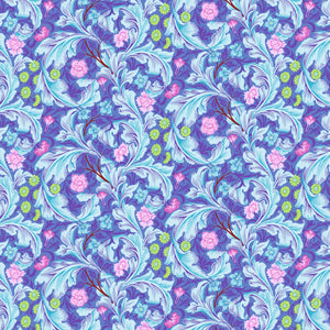 Kaffe & Morris & Co COTTON LAWN CLKW006.COBALT Leicester.Priced per 25Cm.