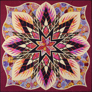*Quiltworx - Crimson Poppy Quilt Kit using Kaffe Fassett Collective fabrics.