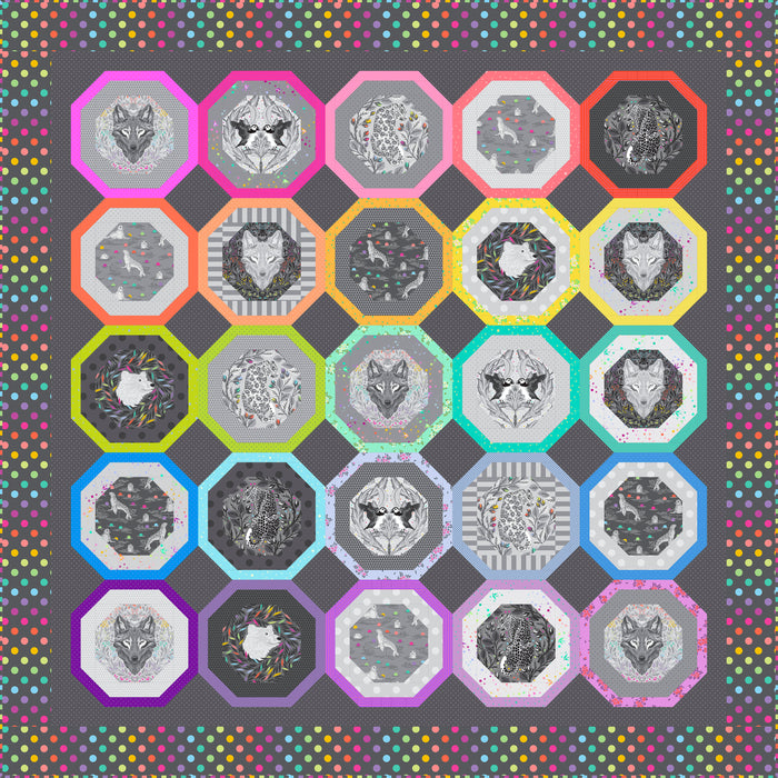 **Preorder GRAYWORK Dark Quilt Kit TULA PINK.due Oct / Nov Pre Order Price $472.50