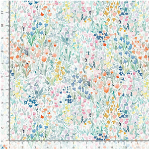 **Dear Stella DS DC12571 Jardin WHITE WIDEBACK 108" / 270 cms Priced Per 50 Cm.