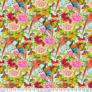 *REMNANT TEMPLE GARDEN Pheasants and Butterflies  - PWSL120.MULTI - 1.4 Metres