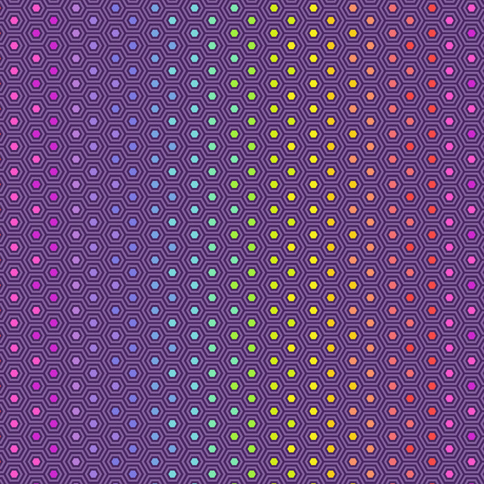 True Colors Hexy Rainbow - Starling PWTP151 by Tula Pink.Priced per 25cm