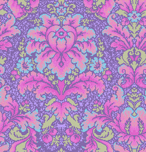 Parisville (Deja Vu) by Tula Pink - Damask Dot VIOLET PWTP189.Priced per 25cm