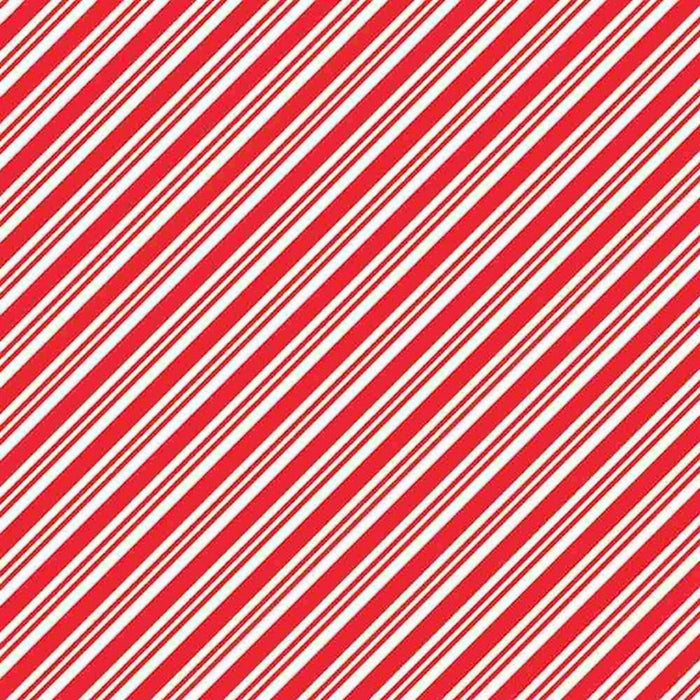 Marcus Fabrics NAUGHTY ELVES Candy Stripe RED R590348D.Priced per 25 Cm.