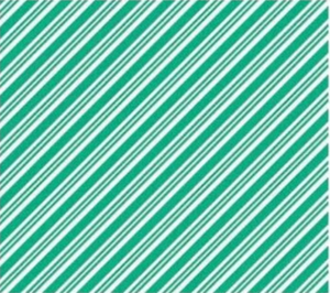 A piece of fabric featuring a candy stripe pattern in green and white colors.