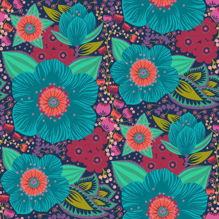 *Love Always - HONORABLE MENTION – TURQUOISE 108″ WIDEBACK BACKING by Anna Maria Horner.Priced per 50 cm