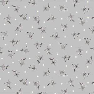 Windham - Julia Cute Mice GREY Polkadot Tiny Mouse 51129-1.Priced per 25 Cm.