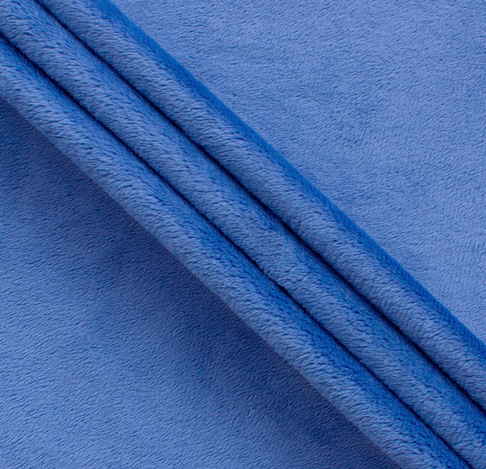 Solid Silky Minky Smooth ELECTRIC BLUE 58"/60".Priced per 50cm