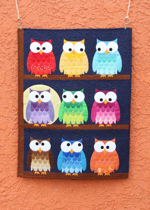 Hootsville Row Quilt Pattern: Paper Pattern