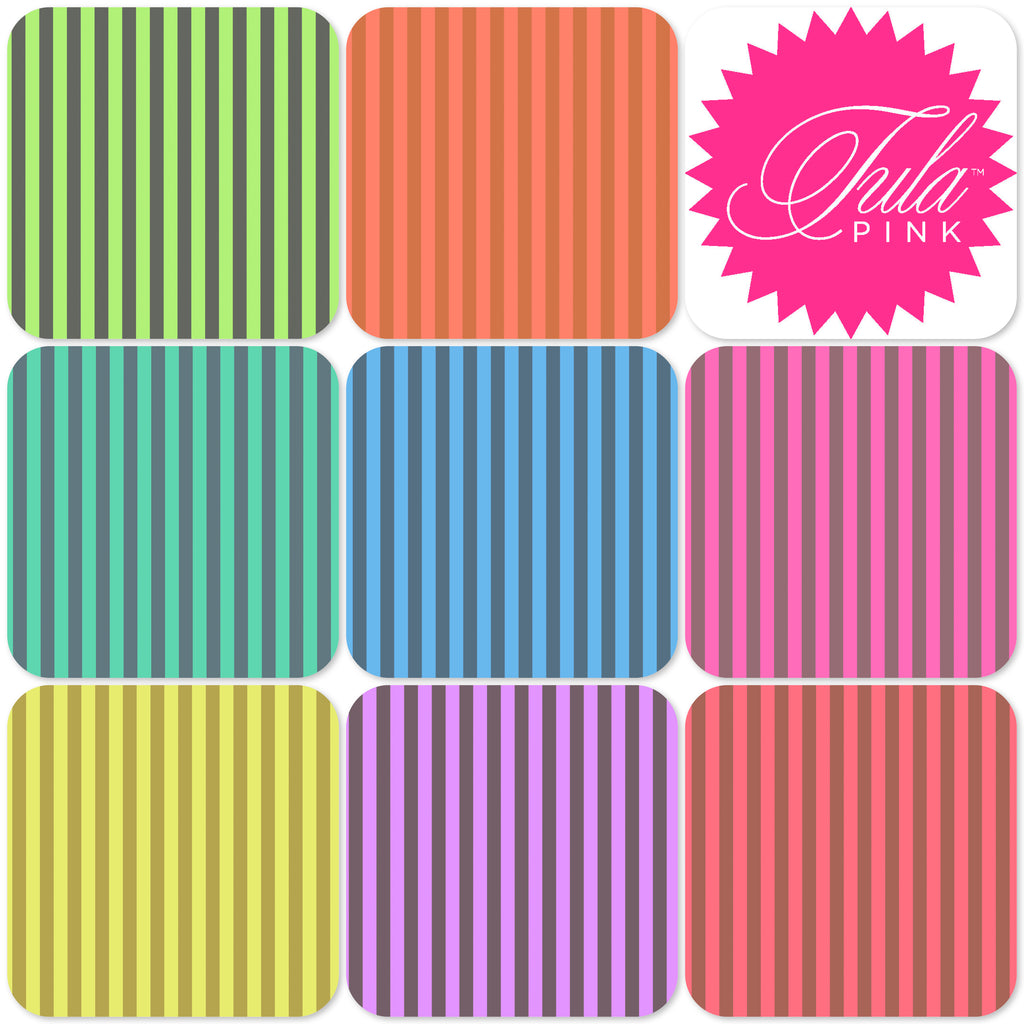 *Neon True Colors by Tula Pink - One Metre bundle Stripes