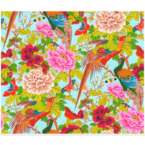 TEMPLE GARDEN  by Philip Jacobs Pheasants and Butterflies  - PWSL120.MULTI.Priced per 25cm