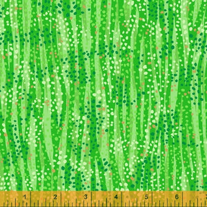 DEWDROP by Whistler Studios 52495M-10 Grass Cotton / metallic embellished.Priced per 25cm