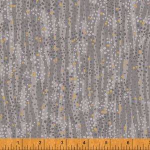 DEWDROP by Whistler Studios 52495M-18 Steel Cotton / metallic embellished.Priced per 25cm