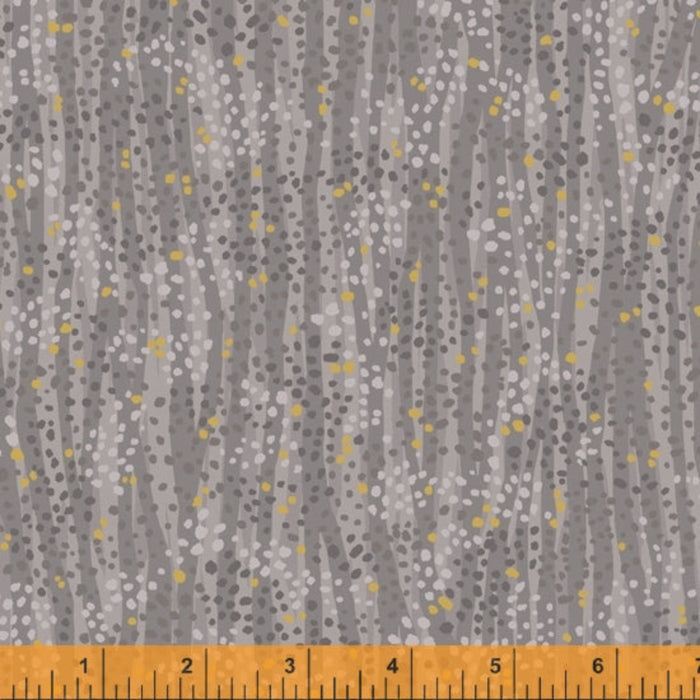 DEWDROP by Whistler Studios 52495M-18 Steel Cotton / metallic embellished.Priced per 25cm