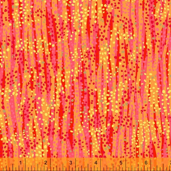 DEWDROP by Whistler Studios 52495M-27 Fire Cotton / metallic embellished.Priced per 25cm