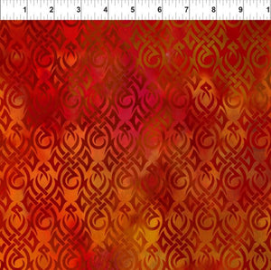 Dragons by Jason Yenter 5DRG-1, Flames Red.Priced per 25cm