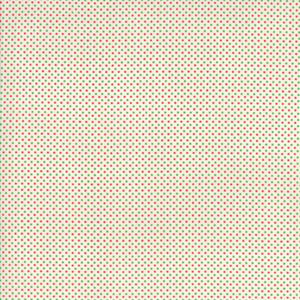 ESSENTIALLY YOURS  White Lipstic 8655 91 Mini Dot Red / Green.Priced per 25cm.