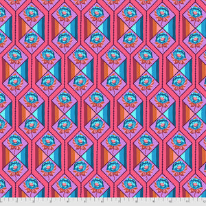 Bright Eyes - Facets CORAL by Anna Maria Horner PWAH157.Priced per 25cm