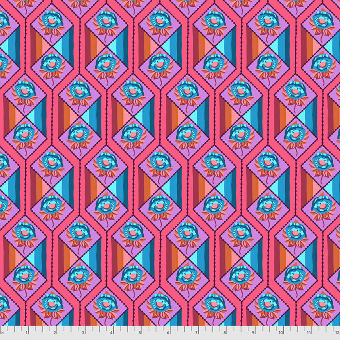Bright Eyes - Facets CORAL by Anna Maria Horner PWAH157.Priced per 25cm