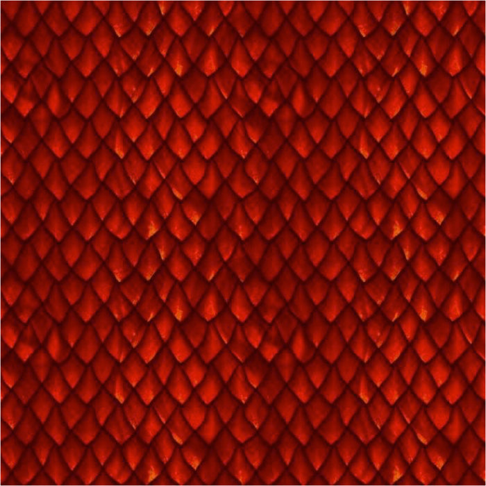 Dragons by Jason Yenter 6DRG-1, Dragon scales Red.Priced per 25 Cm.