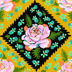 FLUENT Rose Tile - Butterscotch by Anna Maria PWAH191.Priced per 25cm