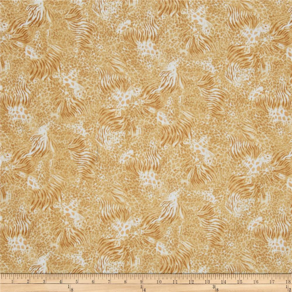 Out of Africa Mixed Animal Skins Tan.Priced per 25cm.