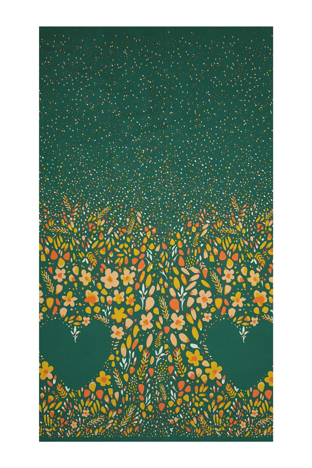 Garden Dreamer Love Garden Vibrant BORDER PRINT.Priced per 25cm