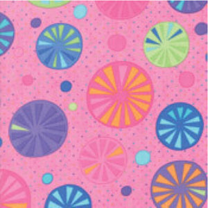 *PreCut Me & My Sister RAINY DAY Umbrella Pink Umbrella Tops 22290-15 - PRICED BY A 1 METRE PIECE