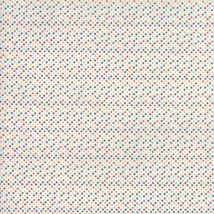 Red white and blue tiny spots / dots