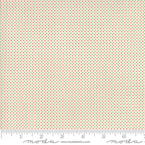 ESSENTIALLY YOURS  White Lipstic 8655 91 Mini Dot Red / Green.Priced per 25cm.