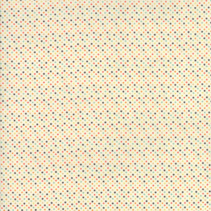 ESSENTIALLY YOURS White Multi B 8655 87 Mini Dot.Priced per 25cm.