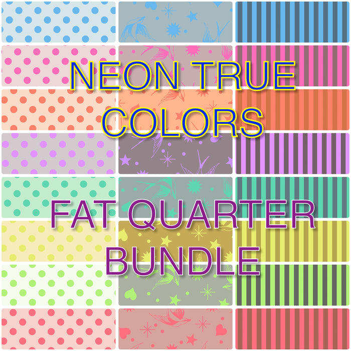 *Neon True Colors by Tula Pink - Fat Quarter bundle