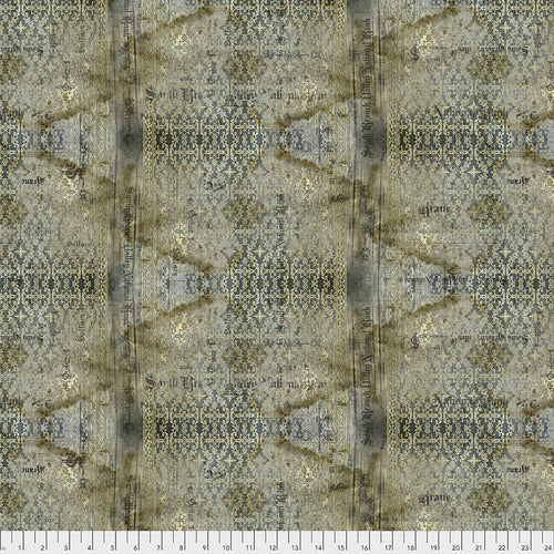 Abandoned by Tim Holtz Stained Damask - Neutral PWTH133.Priced per 25cm