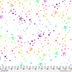 Tula Pink True Colors - Fairy Dust - WHITE PWTP133 Priced per 25cm