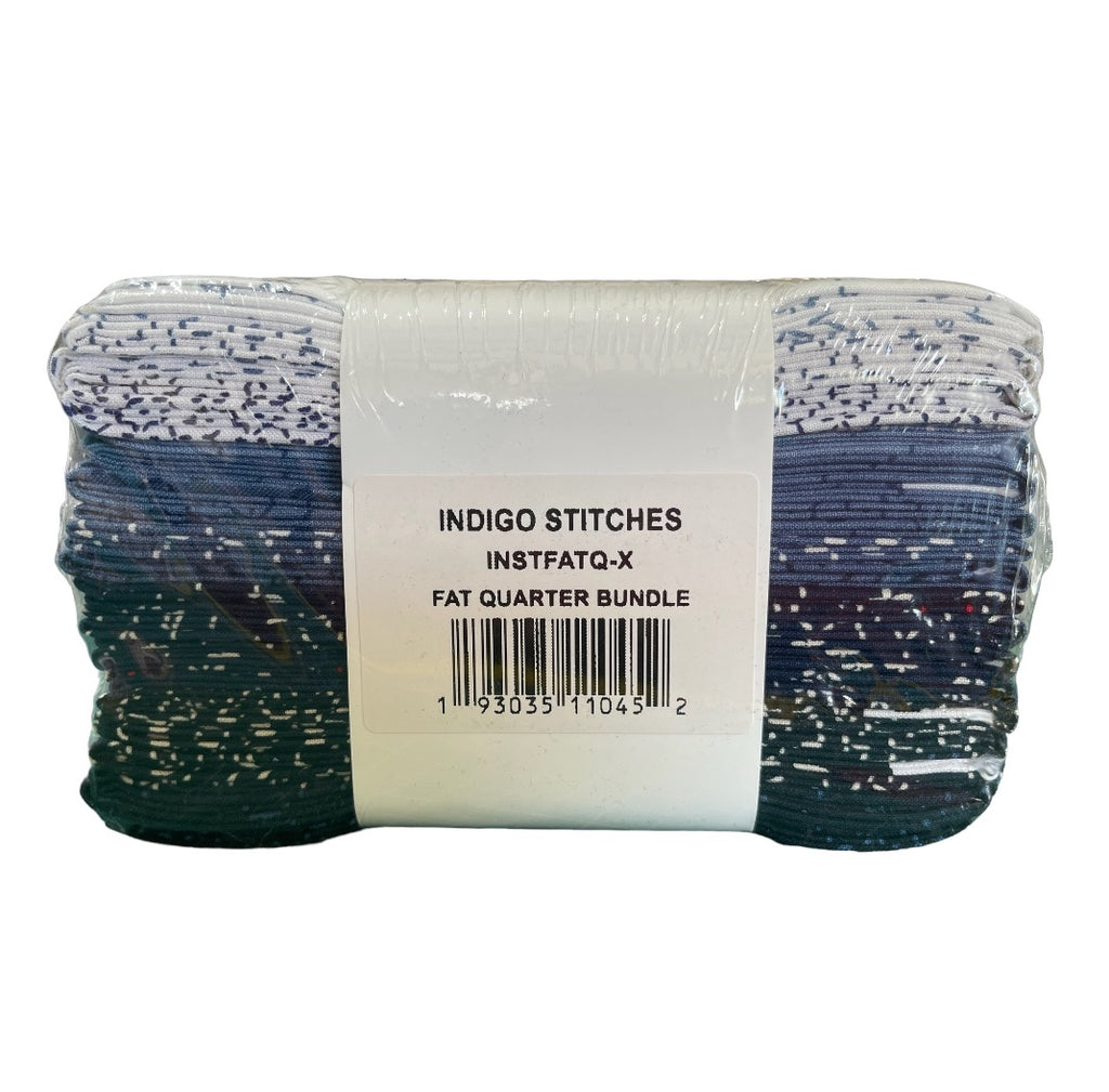 Indigo Stitches Fat Quarter Bundle - 20 Fat Quarters
