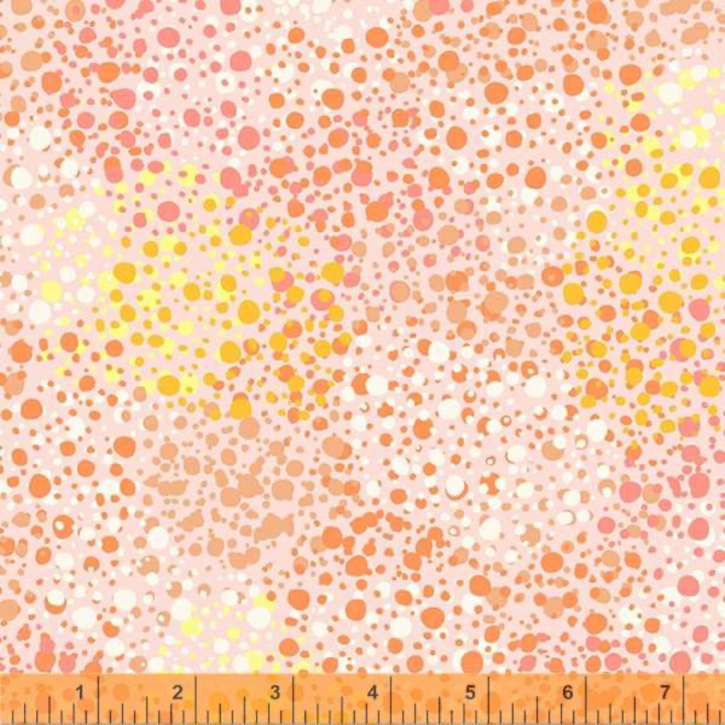 *Splatter Dots PEACH  53193-1  WIDEBACK 108" / 270 cms Priced Per 50 Cm.