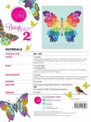 Tula Pink Butterfly Quilt 2.0 Pattern